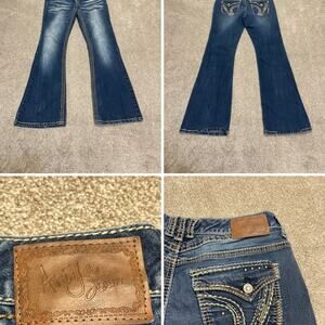 Ariya bootcut jeans womens sz 11/12 dark wash blue jeans retro Y2K cowgirl rodeo
